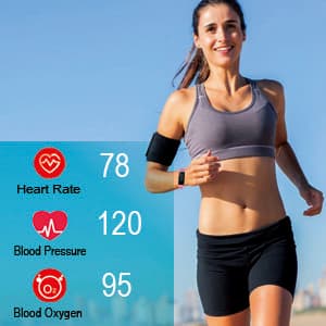 Fitness Tracker with Heart Rate Monitor/Step Counter/Calories, Activity Tracker Smart Watch Sleep Monitor IP68 Health Tracker Pedometer for Man Women