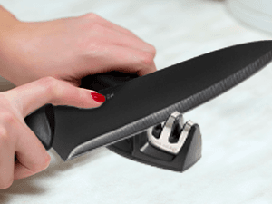 Home Hero Kitchen Knife Set with Sharpener - High Carbon Stainless Steel Knife Block Set with Ergonomic Handles (20 Pcs - Black)