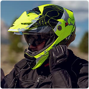 ScorpionEXO AT960 Modular Adventure Street Motorcycle Helmet with Bluetooth Ready Speaker Pockets DOT ECE Approved Topographic (Sand Large)