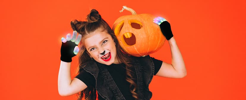 Luwint LED Light Up Rave Gloves for Adults & Teens, Flashing Party Accessories Gift Ideas for Halloween Christmas Dance