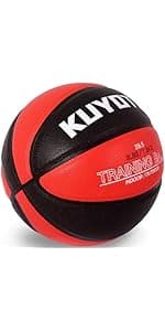 KUYOTQ 3LBS/3.3LBS/2.2LBS/ 29.5/28.5" Weighted Basketball Composite Indoor Outdoor Heavy Trainer Basketball for Improving Ball Handling Dribbling Passing and Rebounding Skill (deflated, Size 7/6)