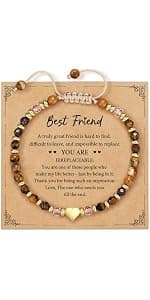 Sister Gift from Sister, Best Friend Friendship Bestie Bracelets, Turquoise Bracelet, Christmas Stocking Stuffers for Woman Unique Birthday Gifts for Women, Friend Gifts for Women B0G4LPC6X1