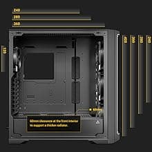 Antec Performance 1 FT, Full Tower, RTX40 Fully Compatible, Temp Display, 4 x Storm T3 PWM Fans, Type-C, Dual TG Side Panels, Removable Top Bracket, High Airflow Mesh Front Panel, E-ATX PC Gaming Case