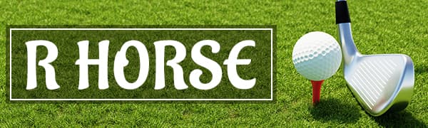 R HORSE 2Pcs Funny Golf Towel Gifts, Microfiber Embroidered Golf Towels for Bags with Clip, Sport Accessories Birthday for Men Women Golfer Fan