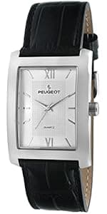 Peugeot Men’s Vintage Tank Shape 14K Gold Plated Wrist Watch with Roman Numeral Dial