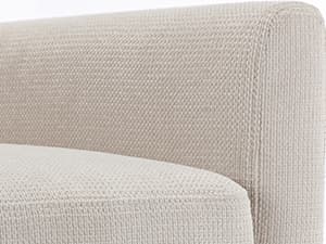 COLAMY Modern Wingback Living Room Chair, Upholstered Fabric Accent Armchair, Single Sofa Chair with Lounge Seat and Wood Legs for Office/Bedroom/Reading Spaces, Beige