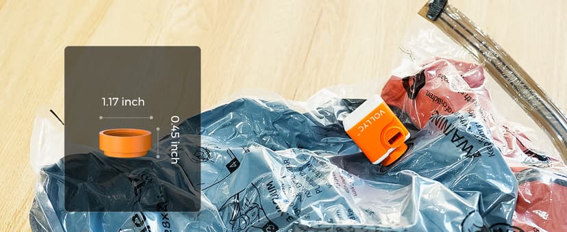 Portable Air Pump for Inflatables, 2400mAh Ultra Powerful Mini Air Mattress Pump with Camping Light, 4.5kPa Electric Air Pump Camping Gear for Pool Float, Air Mattress,Vacuum Storage Bags