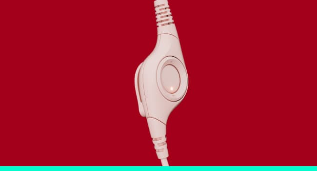 Logitech H390 Gaming Headphones, Wired Headphones with Mic, USB Headset with Microphone for PC, Noise Cancelling Microphone for Video Meetings, Music, Gaming - Rose