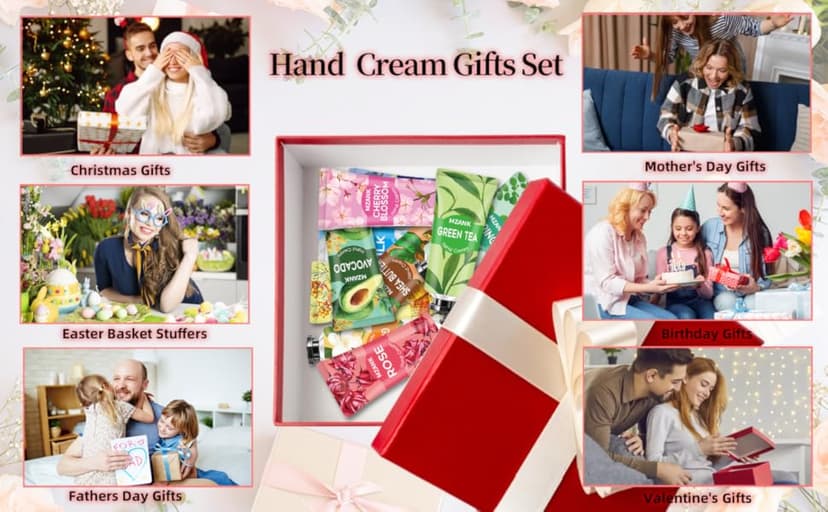 14 Pack Hand Cream for Dry Cracked Hands,Stocking Stuffers Gifts for Women Teengirls,Valentines Day Gifts,Bridesmaid Gifts,Nurse Appreciation Gifts,Teacher Appreciation Gifts,Hand Lotion Travel Size