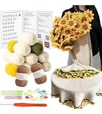 Yarniss 18 Size Counting Crochet Hooks with Light, Digital Counter Crochet Hooks Set with Case (2.0mm~14.0mm)