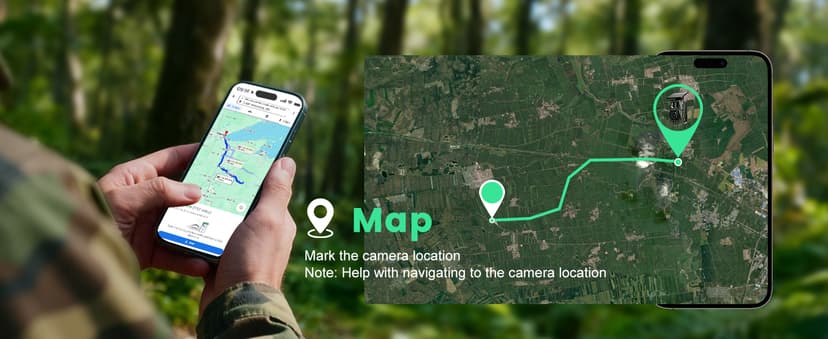 MAXDONE Solar Trail Camera WiFi Bluetooth - 48MP 30fps Game Camera with 5200mAh Rechargeable Battery, 0.1s Trigger Speed Motion Activated Trail Cam IP66 with 32GB TF Card for Wildlife Monitoring