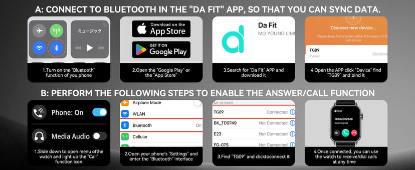 Smart Watches for Men Women, 1.83" HD Touchscreen Fitness Tracker with Bluetooth Calls, IP68 Waterproof, 120+ Sport Modes, 7-Day Battery, 24/7 Heart Rate & Sleep Monitor for iPhone Android iOS (Black)