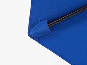 OLIXIS 9ft Patio Umbrella with Tilt and Crank Button & 8 Sturdy Ribs Waterproof, Patio Table Umbrella Perfect for Poolside, Terrace, Beach and Outdoor Restaurant, Blue