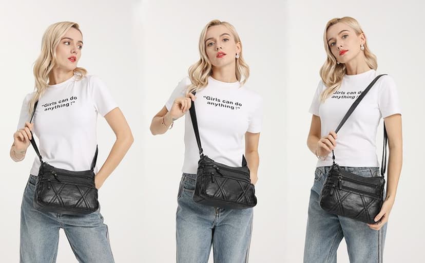 Gladdon Small Crossbody Bags for Women Leather Shoulder Purses Vegan Womens Cross body Bag Lightweight