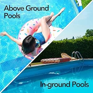 RESILIA Stay-Put Swimming Pool Ladder Mat - Non-Slip, Wide Ribbed, Protective Pad, 36 Inches x 36 Inches, 0.125 Inch Thick, Royal Blue, Made in USA