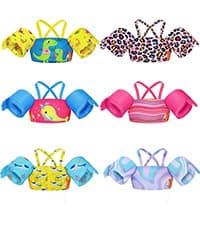 HeySplash Swim Vest for Kids, Toddler Pool Floaties, Children Swimming Vest with Adjustable Strap, Swim Jacket Water Wing Arm Float, Puddle Sea Beach Boat Jumper Boy Girl Baby