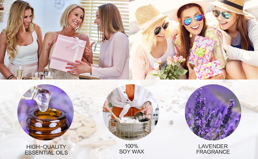 Sister in Law Gifts - Christmas, Birthday, Mother's Day, Wedding Gifts for Sister in Law - Lavender Scented Candles