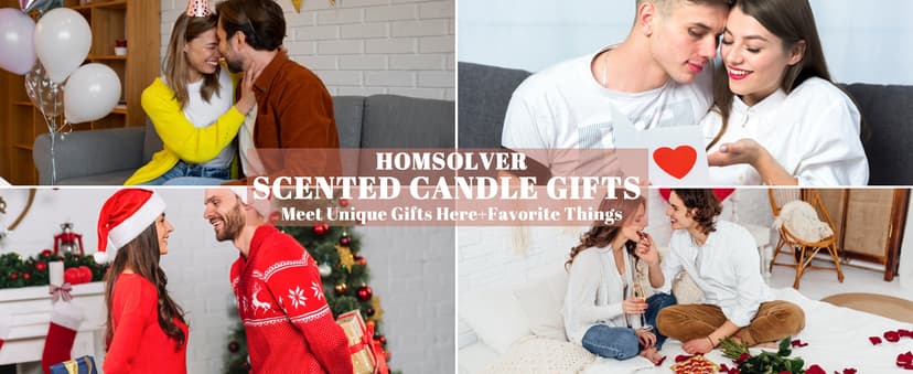 Homsolver Gifts for Girlfriend from Boyfriend, Best Valentines Day Anniversary Christmas Birthday Funny Gifts, Gift for Girlfriend Fiancee, Lavender Scented Candles B0G8ZHZ3FW
