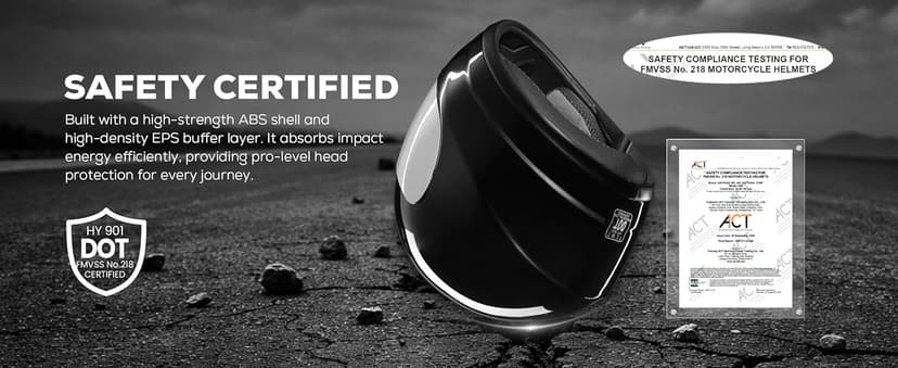 XFMT Full Face Motorcycle Helmet ATV Street Bike Motorbike Helmet DOT Approved with Anti-Fog Visor for Adult Men & Women