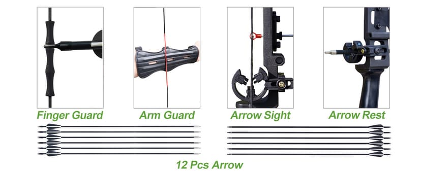 Archery Bows and Arrows Set for Adults, Recurve Bow Set for Adult Beginner & Youth, Takedown Hunting Bow and Arrow Set Outdoor, 30 40 Lbs Right Hand, Aluminum Alloy Bow Riser