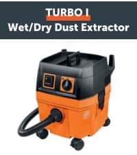 Fein Turbo I HEPA Pro Set Wet/Dry Dust Extractor - 5.8-Gallon Capacity, 151 CFM Suction, Anti-Static System, Quiet 66 dB Operation, Includes HEPA Filter and Accessories - 92037060990
