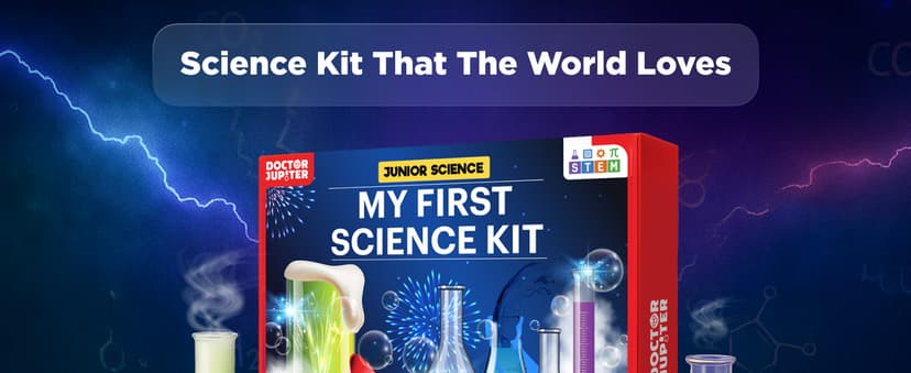 Doctor Jupiter My First Science Kit for Kids Ages 4-5-6-7-8 | Christmas, Birthday Gift Ideas for 4+ Year Old Boys & Girls | Toy Stem Kit with 100+ Experiments | Learning & Educational Projects