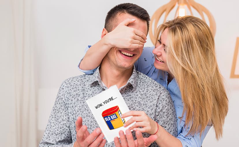 Funny Birthday Card for Men or Women - for Boyfriend, Girlfriend, bf, gf, Husband, Wife, Sister, Brother, etc | for him or her - Gag joke gift | 21st 25th 30th 40th 50th 60th 65th 70th