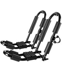 FORWODE Premium Kayak Roof Rack, 2 Pair J-Bar Roof Rack, Folding Adjustable Rack, Heavy Duty Kayak Roof Carrier 2 Kayak, Canoe, SUV, Surfboard on SUV, Car and Truck Crossbar