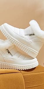 kufeiti Women's Canvas Slip On Shoes Sneakers for Women Fashion Comfortable White Black Elastic Sneakers for Women