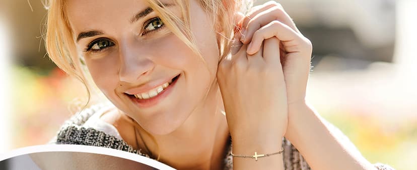 Religious Gifts Adjustable Dainty Cross Bracelet, Easter, Mother's Day, Christmas, Birthday, Lobster Clasp, 6.5" + 2" Tarsus Cross Bracelet for Women, Christian Gifts for Women B0FY3CMRT7