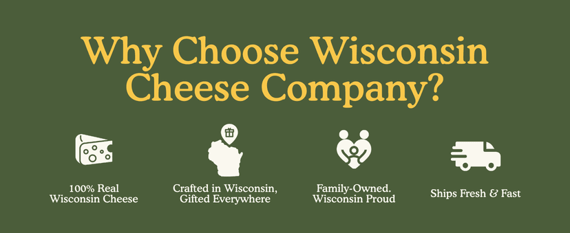 Wisconsin Cheese Company - Holiday Party Gift Box - Smoked Summer Sausages, 100% Wisconsin Cheese, Crackers, Pretzels & Mustard | Perfect for Parties, Charcuterie Boards, and Holiday Gifts