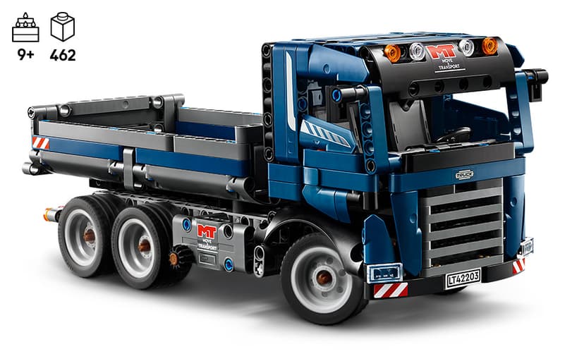 LEGO Technic Tipping Dump Truck Toy - Construction Truck Building Toy for Kids, Boys and Girls, Ages 9+ - Gift for Birthdays - W/Realistic Features - 42203 B0DJ1D4SHD