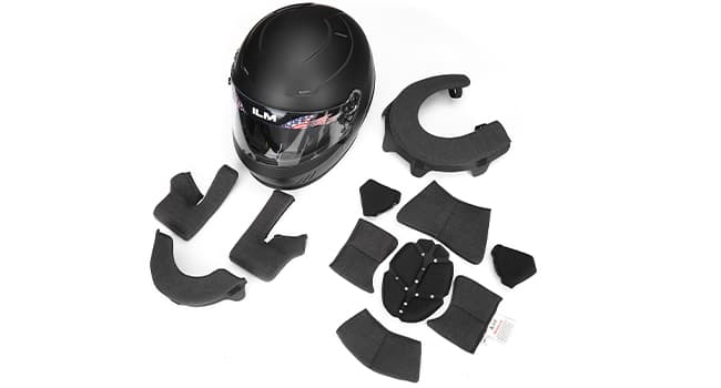 ILM Snell SA2025 Full Face Auto Racing Helmets Lightweight Fiberglass for Adult Men and Women Model 890