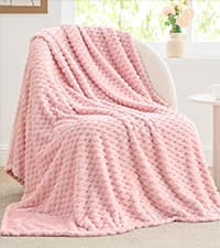 Ultra-Soft Plush Fleece, Cozy, Warm Yet Lightweight, Ribbed Texture, Home Decor, Machine Washable, Giftable, All-Season Use BEDELITE Ribbed Fleece Throw Blanket for Couch, Cream, 50"x60" B0CSFJR66V