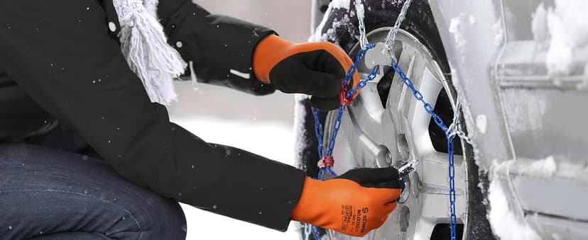 Schwer 2 Pairs 100% Waterproof Winter Work Gloves, ANSI A2 Cut Resistant Freezer Gloves for Outdoor Cold Weather Keep Hands Warm, Thermal Insulated Gloves for Shoveling Snow, Ice Fishing, L