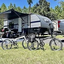 ZiZZO Campo 20 inch Folding Bike with 7-Speed, Adjustable Stem, Light Weight Frame