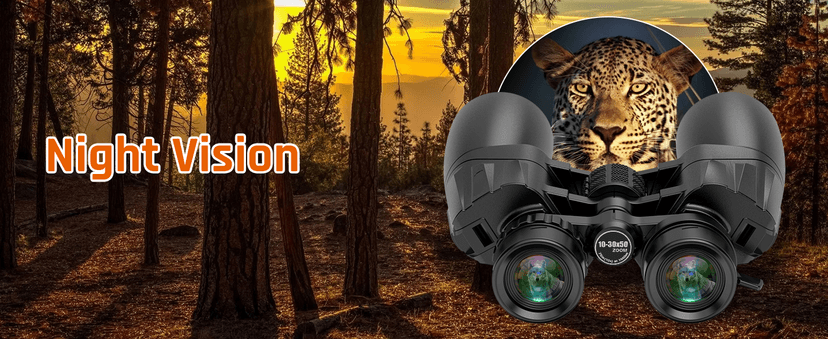 10-30x50 Zoom Binoculars for Adults, High Powered Military Binoculars for Bird Watching Traveling Hunting Concerts with Large View,BAK4,FMC Lens,Clear Low Light Vision at Night