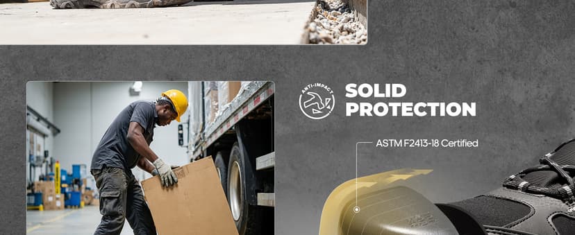 NORTIV 8 Waterproof Steel Toe Boots for Men Slip Resistant Safety Industrial Boots Paladin-Steel