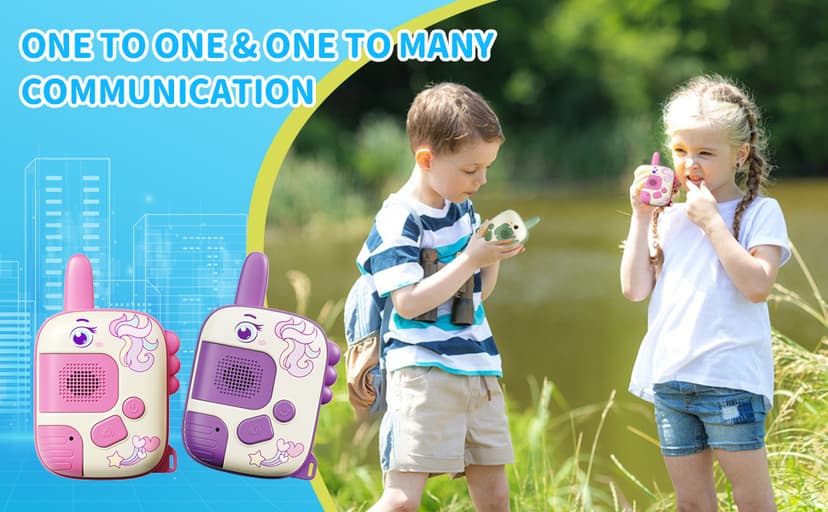 Walkie Talkies Toys for Girls:Unicorn Toys 2 Pack Birthday Gifts for 3 4 5-7 8 Year Old Girls Toy for 4 5 6 7 8-10 Year Old Camping Outdoor Game,Christmas Stocking Stuffers for Girls Kids B0D8QG23HQ