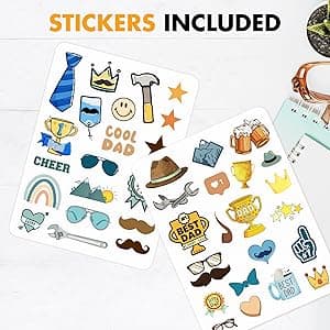 What I Love about Dad Book, Fill-in-the-Blank Book for Dad - Father's day Gifts for Dad from Daughter, Son, Kids - Birthday Gifts for Dad, Dad Birthday Gifts - Dad Christmas Gifts, Stocking Stuffer