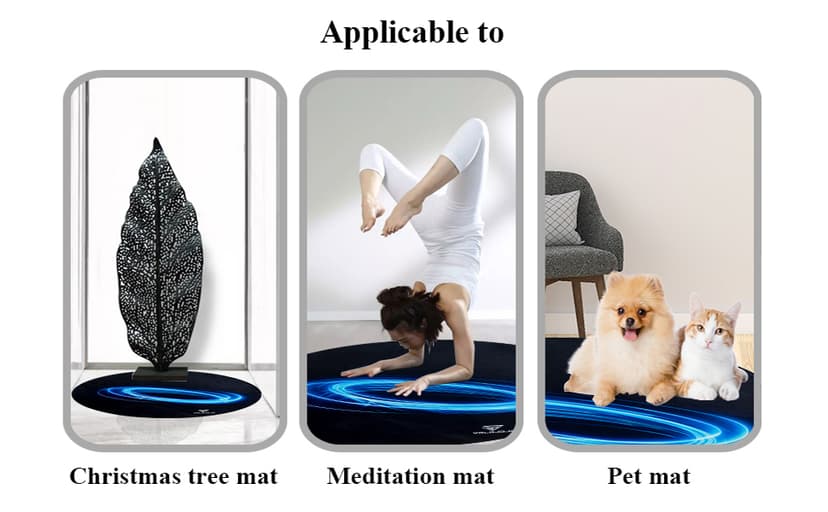 Office Chair Mats Hard-Floor Chair Mats Office Gaming Chair Mat with Blue Lightning Design (Blue)