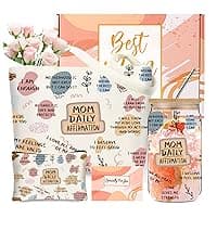 Dog Mom Gifts for Women, 16OZ Glass Cup Unique Christmas Gifts Idea Box set with Socks for Dog Lovers, Dog Mom Birthday Mothers Day Gifts Basket