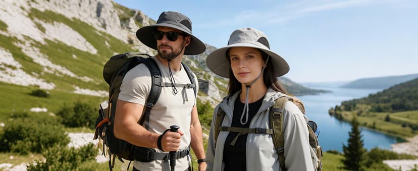 EINSKEY Wide Brim Sun Hat, UPF 50+ UV Protection Waterproof Packable Bucket Hat for Men & Women, Fishing Hiking Beach Garden