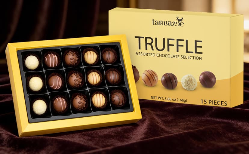 Holiday Assorted Chocolate Truffle Gift Box - 15 Count. Ideal Assorted Chocolate Gift Box for Easter, Anniversary, Birthday and Special Occasions, Perfect for Sharing with Loved Ones B0GJ6QLWJN