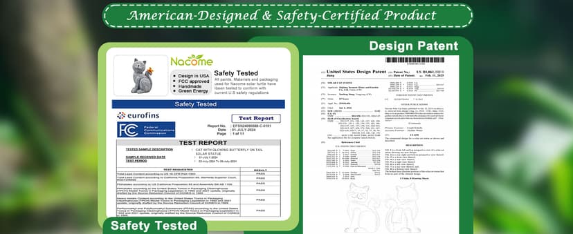 Nacome Solar Cat Outdoor Statues for Garden: Outside Decor with Butterfly Clearance for Yard Art Lawn Ornaments Porch Patio Balcony Home House - Birthday Gifts for Grandma Mom Women