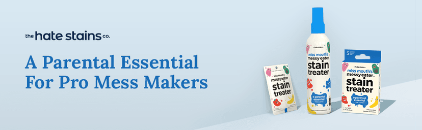 Miss Mouth's Messy Eater Stain Treater Spray - 4oz Stain Remover - Newborn & Baby Essentials - No Dry Cleaning Food, Grease, Coffee Off Laundry, Underwear, Fabric