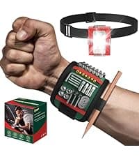 Tool Bag Roll Up, UUP Heavy Duty Portable Soft Tool Storage Organization, Foldable Empty Rollup Organizer with 2 Small Pouches, Rollable Carrying Toolbag, Dad Men Mechanic Welding Birthday Gift, Green