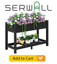 SERWALL HDPE Folding Adirondack Chair with Dual Cup Holder - Composite Adirondack Chair Set of 4- Black