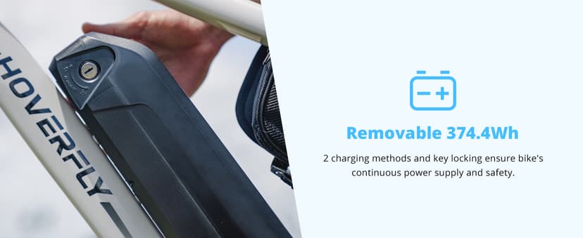 HOVERFLY OUREA 26" Electric Bike for Adults, 750W Peak Motor Mountain Ebike, 20MPH Up to 40 Miles, UL2849 Certified, 7-Speed, Removable Battery, Shock Absorber, Fat Tire Commuter E-Bike