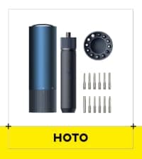 1/4'' Hex, Magnetic Lid, 1500mAh Rechargeable, LED Light, Ideal for Furniture Assembly, Home Improvement, and Garage Projects HOTO 25-Piece Upgraded Electric Screwdriver Kit, Cordless Screwdriver B0BLMQ8BXB